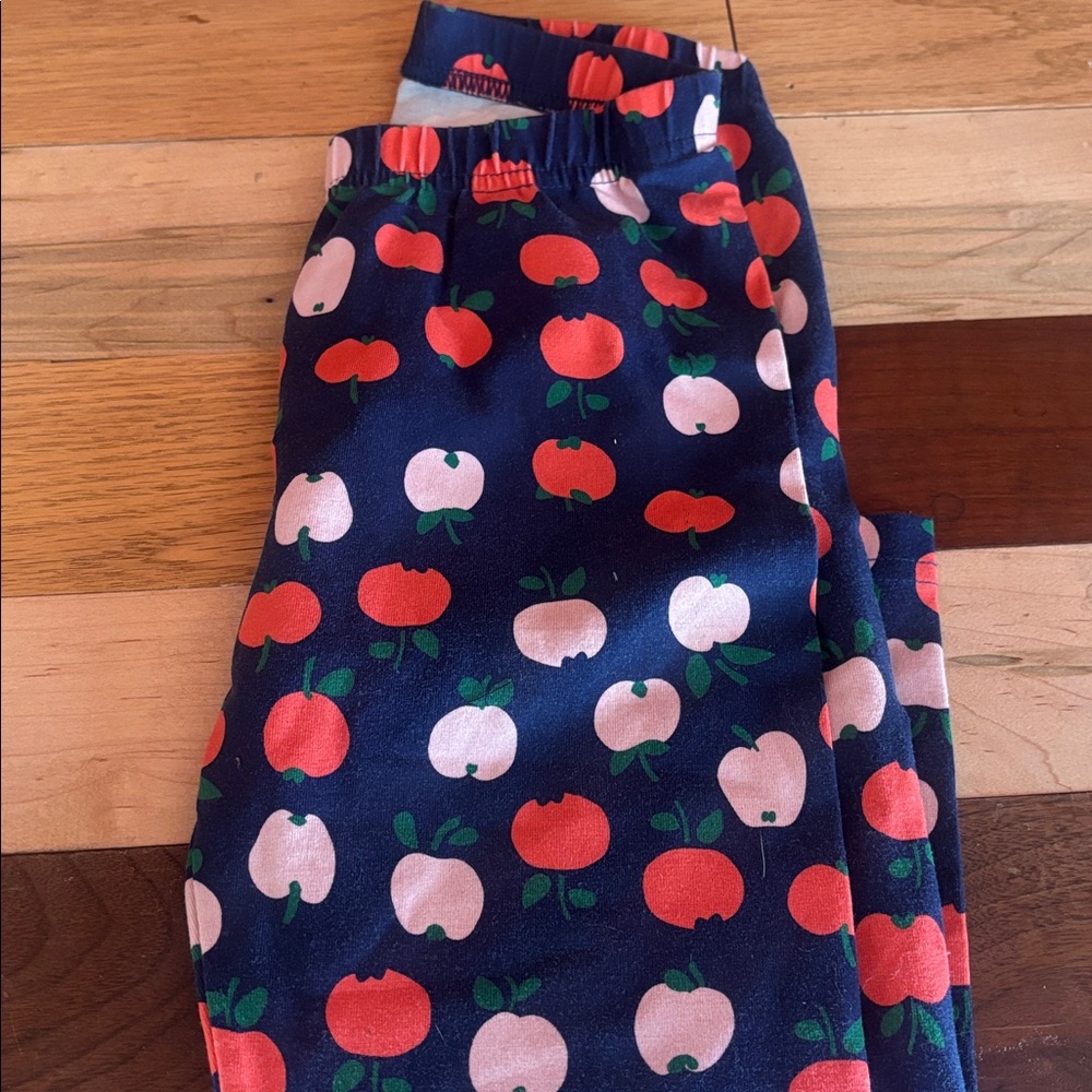 Hanna Andersson Navy Apple leggings